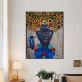The Black Queen Madden Perfect Home Decor Portrait Abstraktes Ölgemälde Wanddekoration Sprühmalerei