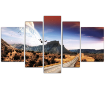 Decoration Wall Art Craft Landscape Prints Home Modern Paintings 5 Piece Oil Decorative Highway Canvas Painting Decoration Wall Art Craft Landscape Prints Home Modern Paintings 5 Piece Oil Decorative Highway Canvas Painting