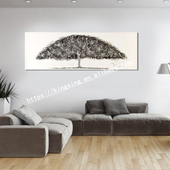 Decoration wall handmade abstract beautiful scenery landscape tree oil painting on canvas