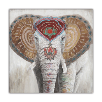 High Quality Animal Art Handmade African Elephant home Oil Painting on Canvas High Quality Animal Art Handmade African Elephant home Oil Painting on Canvas