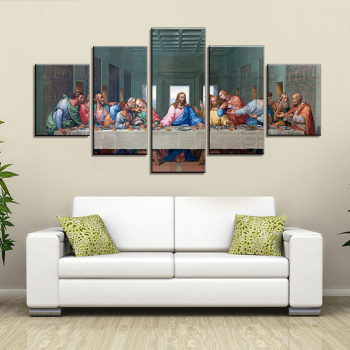 5 panneaux dernier Super mur Art toile peinture pour salon mur jésus Religion imprime et affiches toile photo Cuadros déco