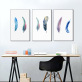 Wholesale nordic Feather Poster modern Art canvas paintings Nursery Room Decor