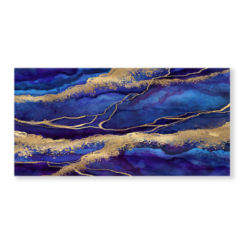 Factory custom OEM blue color living room bedroom decoration painting printing canvas painting