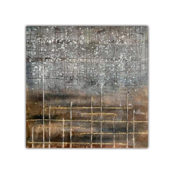 Skill Artist Hand-painted High Quality Gold and grey Art Handmade Abstract Oil Painting On Canvas Home Decor