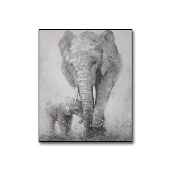 Elephant Abstract Painting 3D Painting Canvas Wall Art Oil Painting Pictures Hand Painted  for Living Room
