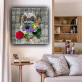 Home decoration painting custom design music note puppy stitching picture printing product painting wall art canvas painting