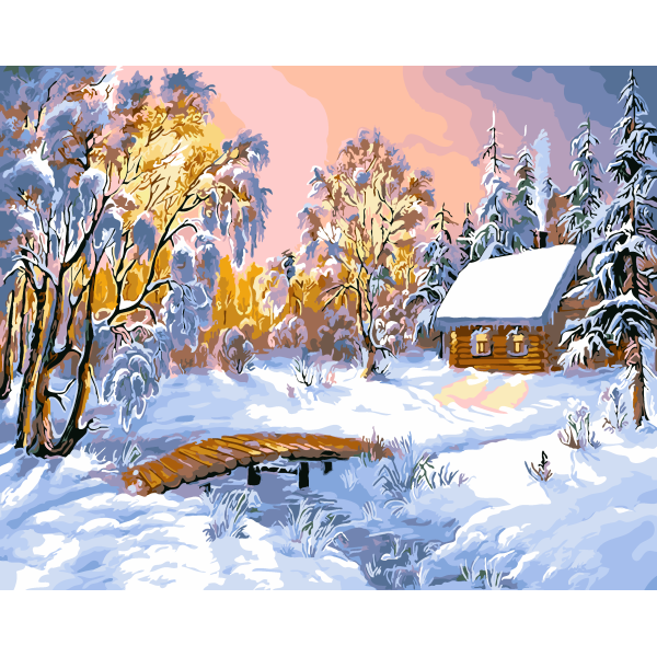 Digital oil painting manual color filling diy production can be customized printing logo