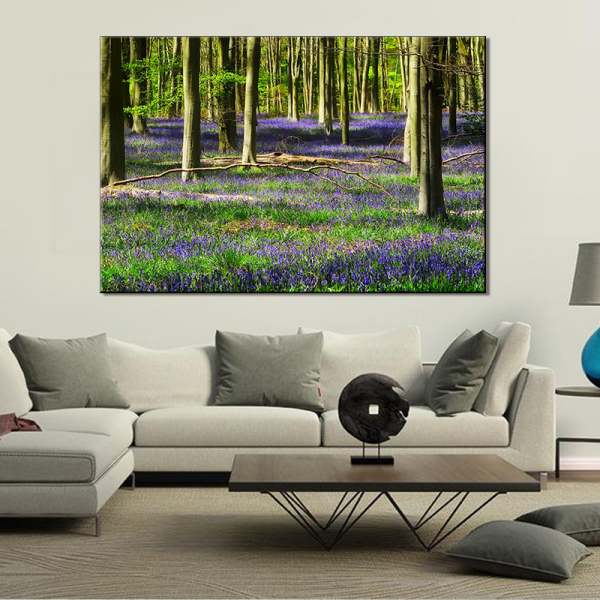 Modern Landscape Wall Art Natural Trees Canvas Painting Sunshine Posters and Prints Pictures for Living Room Home Decoration