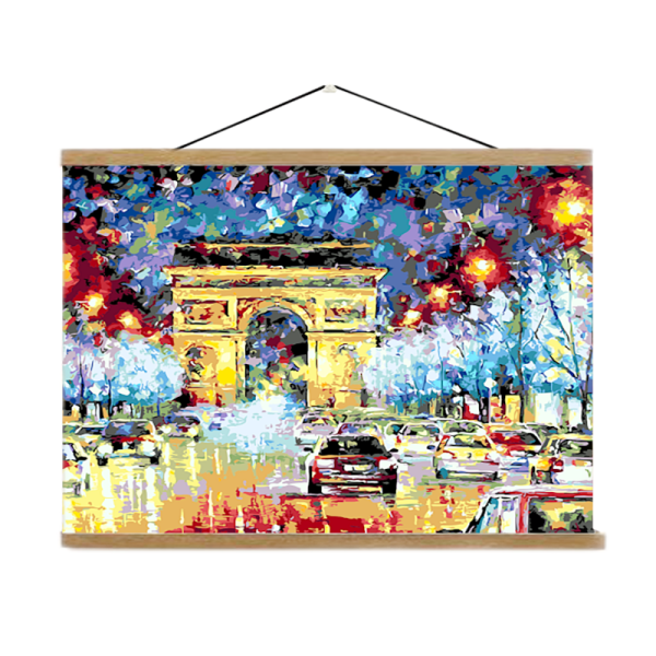 Christmas deer Oil painting by digital canvas painting for living room wall artist residence decoration
