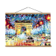 Christmas deer Oil painting by digital canvas painting for living room wall artist residence decoration