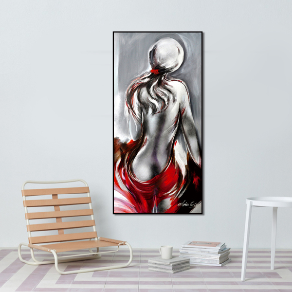 Single  Panel Canvas Print Sexy naked woman Oil Painting Wall Art Pictures For Living Room Home Decoration