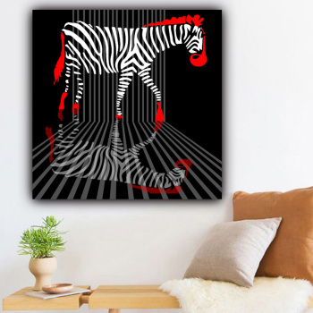 2021 Fashion Design Striped Zebra Original Product Wall Painting Home Decoration Canvas Artwork Painting