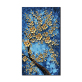 New arrival vertical version of handmade oil painting metal flower theme custom handmade oil wall painting
