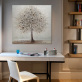 Peintures abstraites à l'huile à la main avec description de la peinture arbre avec des racines toile abstraite moderne art accessoires de décoration pour la maison