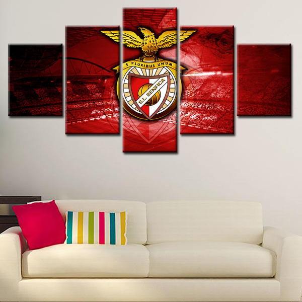 Eagles Stadium Sports Spirit United for a National Emblem Famous Portuguese Basketball Team Benfica Home Decorative Painting Oil