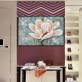Hot selling handmade flower handpainted painting art, acrylic color custom oil painting