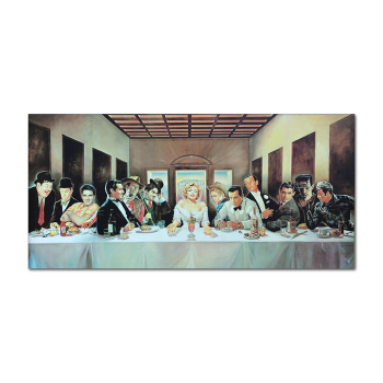 Factory price OEM design the world famous movie star team art picture hotel wall art painting