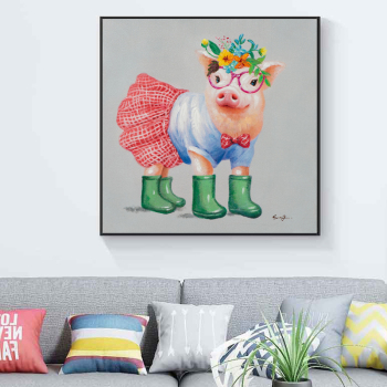 Animal Painting Design Modern Wall Art Handmade Oil Painting Print Pictures For Living Room