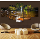 5 Pcs Landscape Painting Modern Home Decor Canvas Art Modular Pictures Painting Wall Poster Painting for Kitchen decor