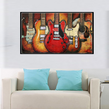 wholesale single panel unframed printed painting of musical instrument for decoration