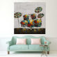 Drum Set Abstract Art Fabric Canvas Pure Hand Painted Oil Painting for Living Room Decor