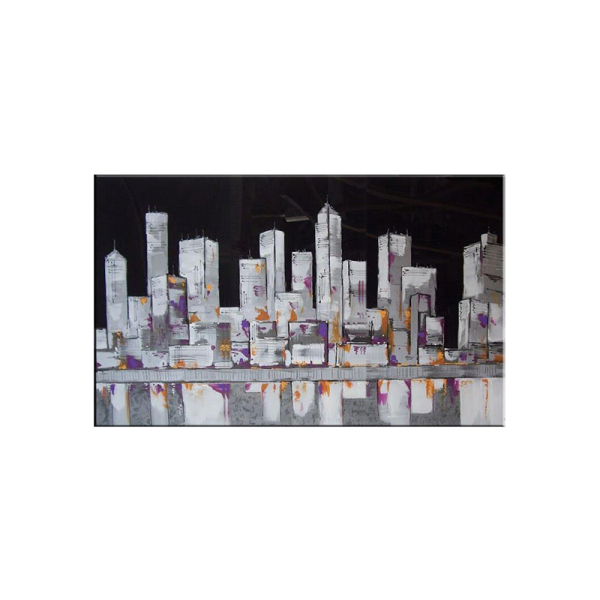 100% Handmade City View Abstract Painting Modern Art Picture For Living Room Modern Canvas Art High Quality