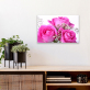 Beautiful pink rose picture canvas print wall decorative painting for living room and bedroom