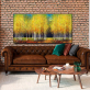 Modern Abstract Yellow Trees Picture Decoration Print Canvas Painting Art Deco Painting