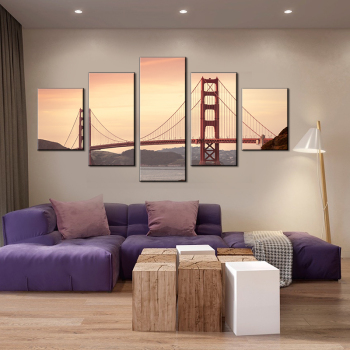 wall decor Bridge Oil Painting Mural Art Oil Painting Modern Color Graffiti for Sale Home Decoration Spray Painting kids decor