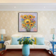 New design beautiful oil painting on canvas, handmade sunflower oil painting, handmade oil painting for living room