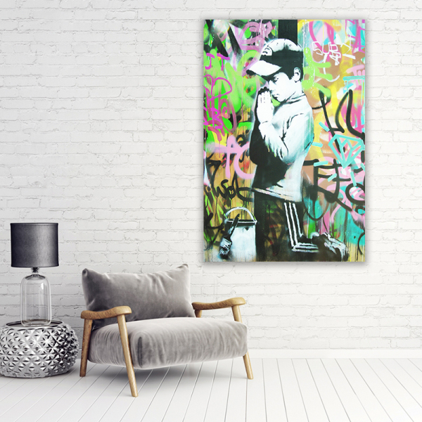 Wholesale modern art home prayer boy portrait picture decorative printing canvas artwork painting