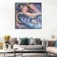 Best seller indian lady and running horse home decoration printing, OEM ODM design canvas printing