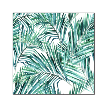 Nordic Tropical Plant Wall Art Print Canvas Painting Fresh Green Leaves Posters and Prints Wall Pictures for Living Room Decor