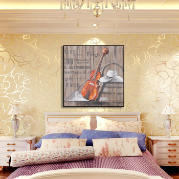 Factory sale abstract violin instrument handmade oil painting, custom design wall decor abstract painting