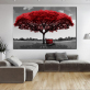High Quality Painting Canvas Wall Art Modern Landscape Tree Canvas Print Picture For Hotel Decor Picture