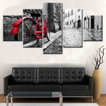 Classic design old street print wall painting wall art painting frameless oil painting canvas digital printing