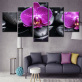 Hot sale art flower theme canvas floral canvas painting custom printing