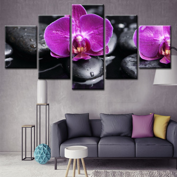 Hot sale art flower theme canvas floral canvas painting custom printing