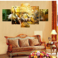5 paneles impresos en lienzo pintura Jesús viene impresión en lienzo arte moderno decoración del hogar arte de pared póster para sala de estar