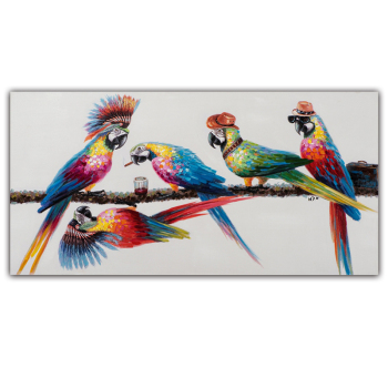 Coloring Unframe Animal Handmade Gift Wall Art Oil Painting bird Acrylic Paint Home Decoration factory directly sale