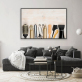 Modern Art Hair Salon Still Life Canvas Print Painting, Living Room Decoration Painting, Canvas Decoration Wall Painting