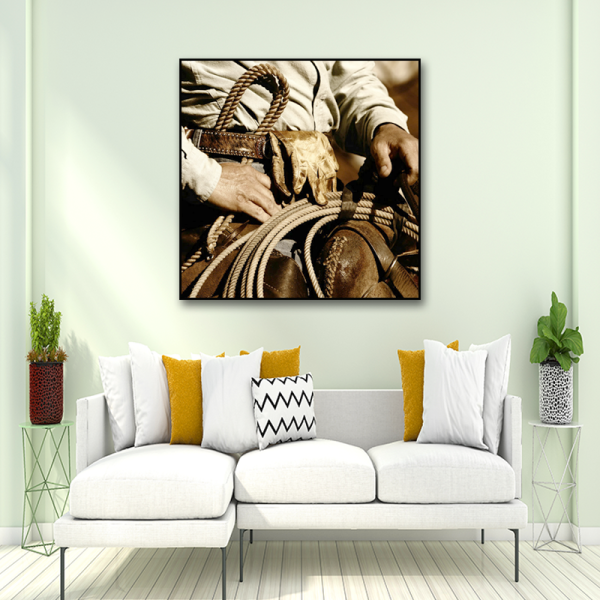 Large canvas modern west cowboy countryside art painting, hotel restaurant decorative digital printed wall art painting decor