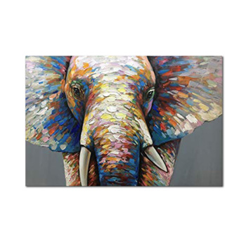 Elefantenbild Wandkunstbild Ölgemälde auf Leinwand handgefertigt für Wohnzimmer moderne abstrakte Heimdekoration
