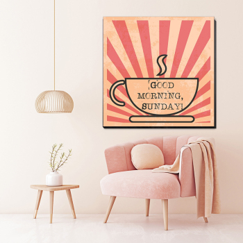 Home decor canvas art painting set modern wall decorative printed pictures beautiful painting by number coffee cup