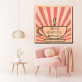 Home decor canvas art painting set modern wall decorative printed pictures beautiful painting by number coffee cup