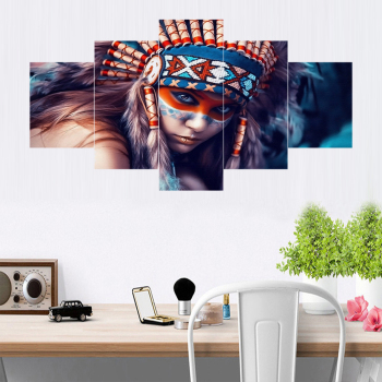 Unique design featured indigenous beauty women interior decoration modern canvas printing