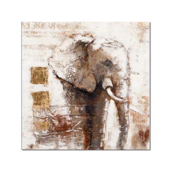 Восток горячий продавать дизайн серый слон стены искусства украшения живопись ручной работы абстрактные украшения картина маслом принять заказ