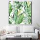 Green Watercolor Leaves Plants Poster Scandinavian Style Decorative Picture Modern Wall Art Paintings for Living Room