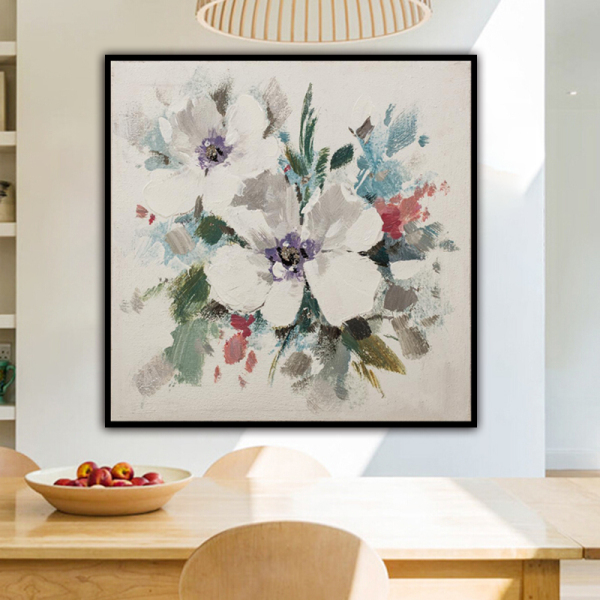 Wholesale Custom Home Flowers in full bloom  Painting  Handmade Oil Painting  for home decor