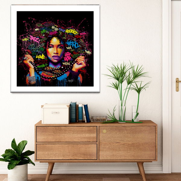 Custom order wholesale wall decor canvas painting, frameless africa art home art prints painting